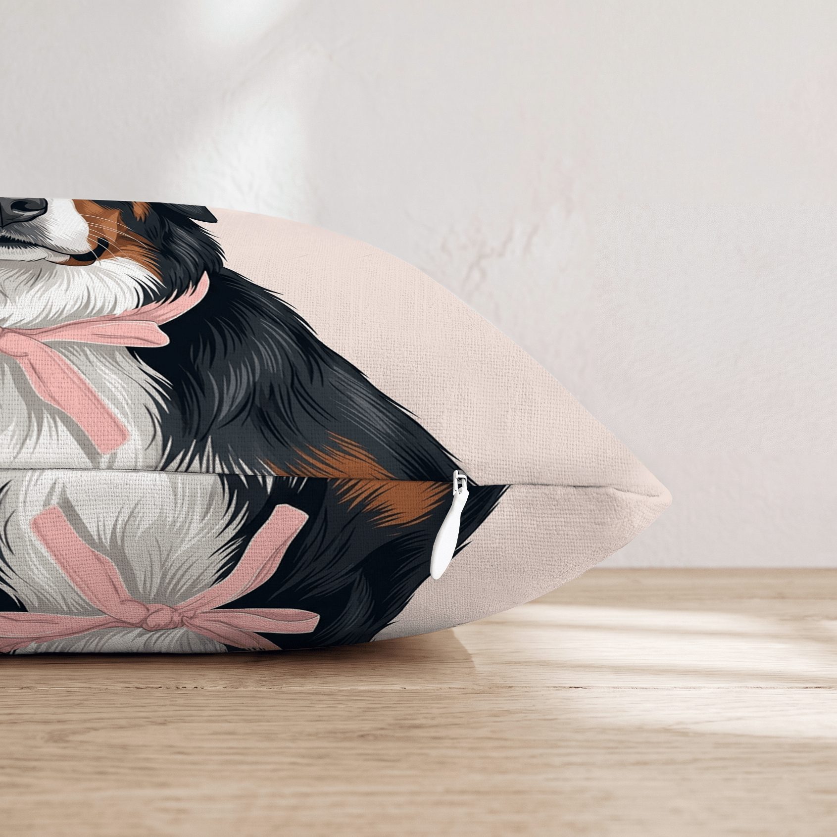 Bernese Mountain Dog Portrait Throw Pillow - Hillcroft Home