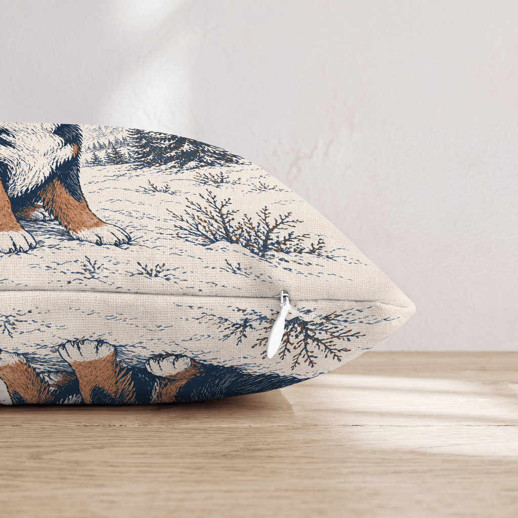 Bernese Ski Throw Pillow - Hillcroft Home