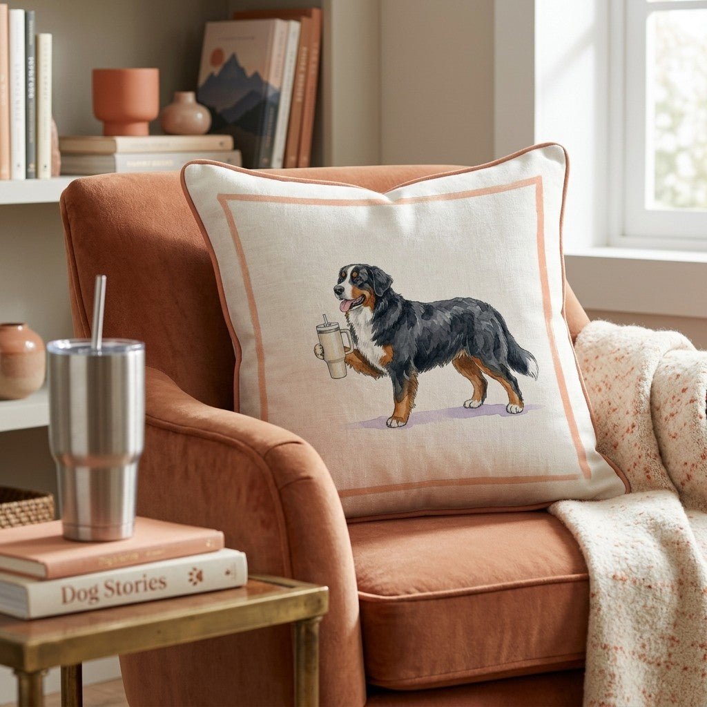 Bernese Tumbler Throw Pillow - Hillcroft Home