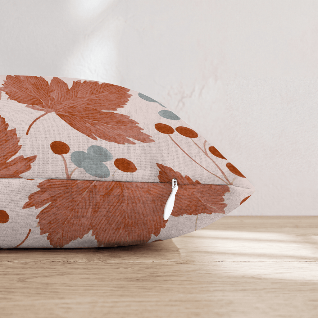 Berries And Maple Throw Pillow - Hillcroft Home