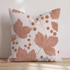 Berries And Maple Throw Pillow - Hillcroft Home