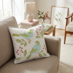 Berry Birds Throw Pillow - Hillcroft Home
