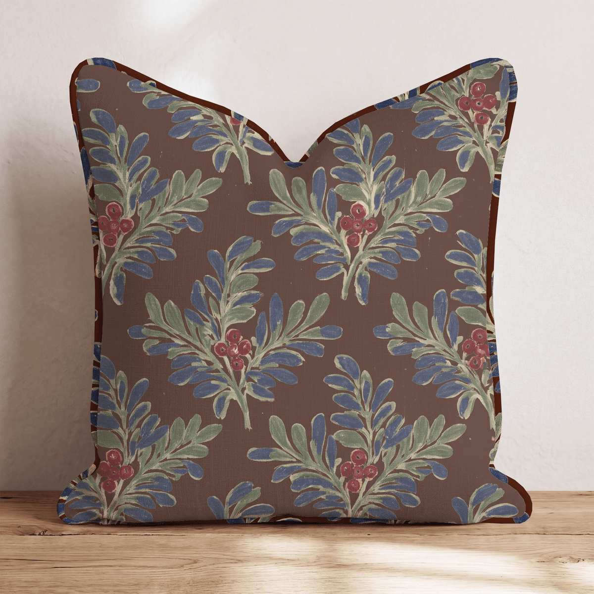 Berry Bramble After Dark Throw Pillow throw pillow - Hillcroft Home