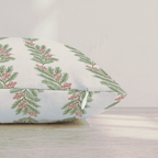 Berry Merry Garland Throw Pillow throw pillow - Hillcroft Home