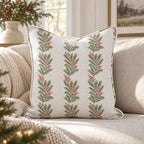Berry Merry Garland Throw Pillow throw pillow - Hillcroft Home
