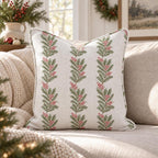 Berry Merry Garland Throw Pillow throw pillow - Hillcroft Home