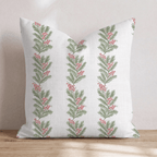 Berry Merry Garland Throw Pillow throw pillow - Hillcroft Home