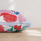 Berry Patch Fox Throw Pillow - Hillcroft Home