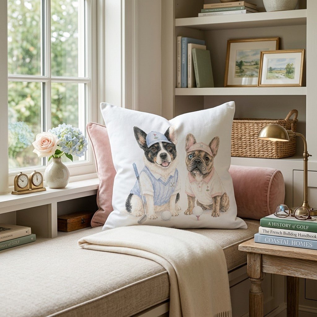 Best Buds Golf Throw Pillow - Hillcroft Home
