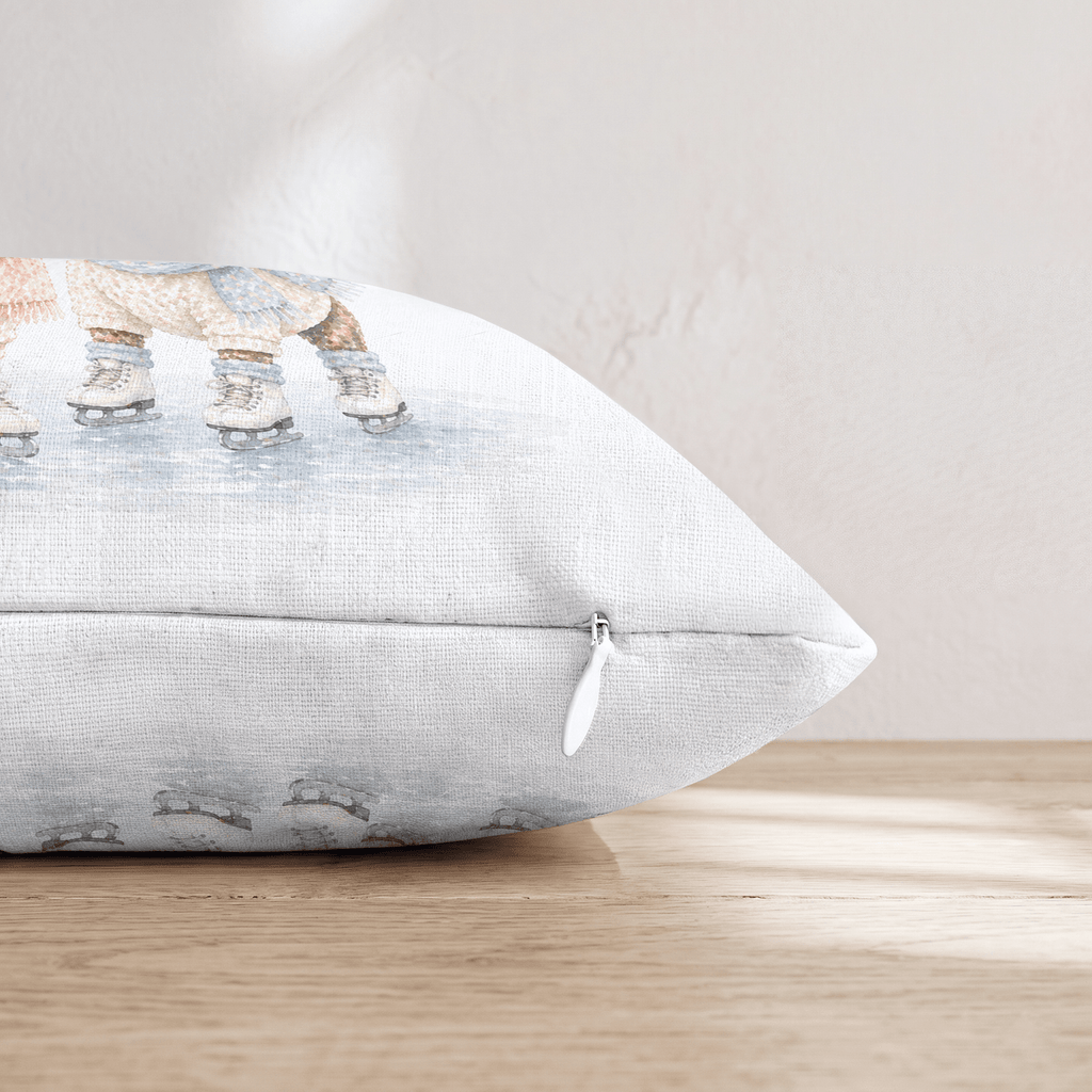 Best Buds Ice Skate Throw Pillow - Hillcroft Home