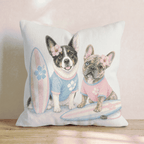 Best Buds Surf Throw Pillow - Hillcroft Home
