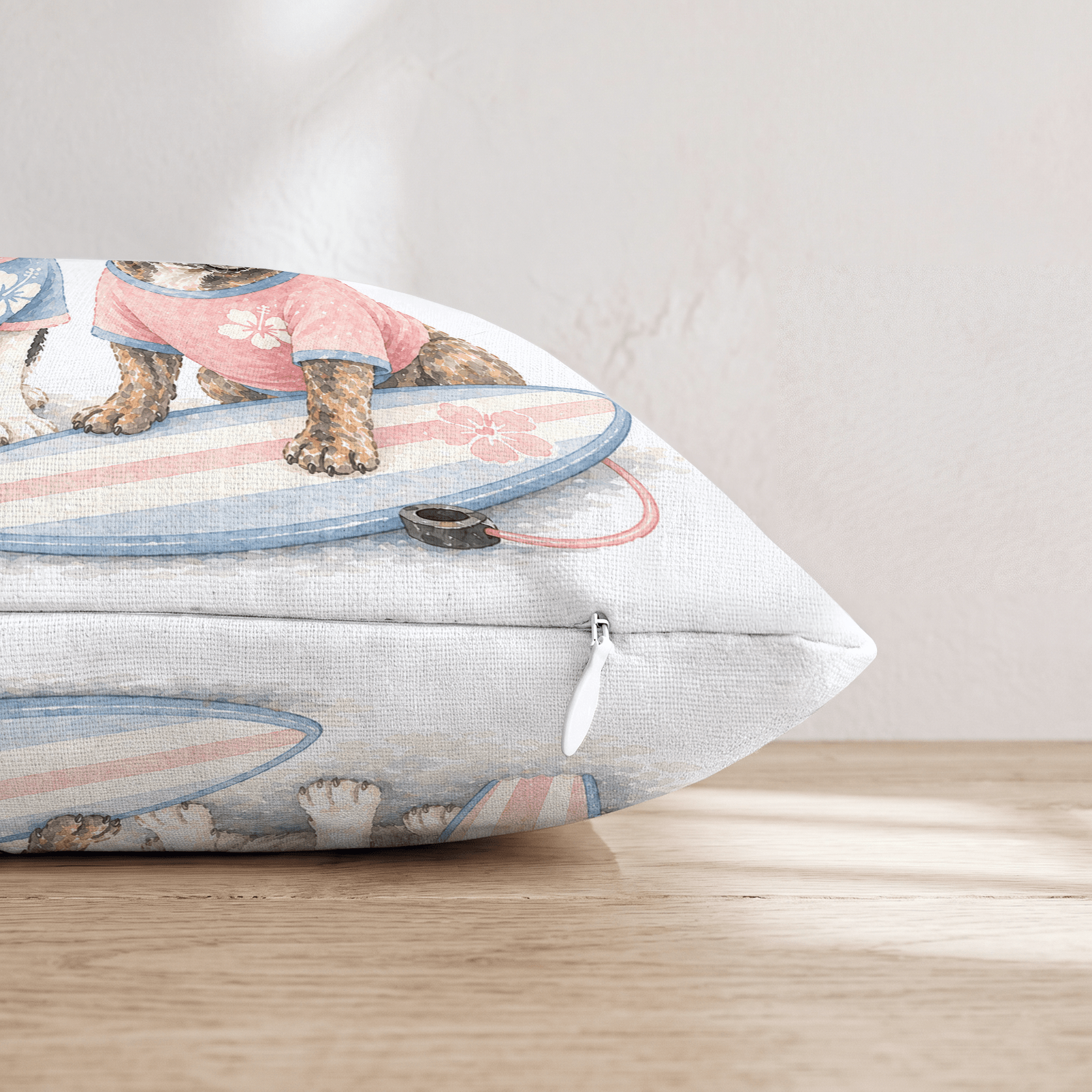 Best Buds Surf Throw Pillow - Hillcroft Home
