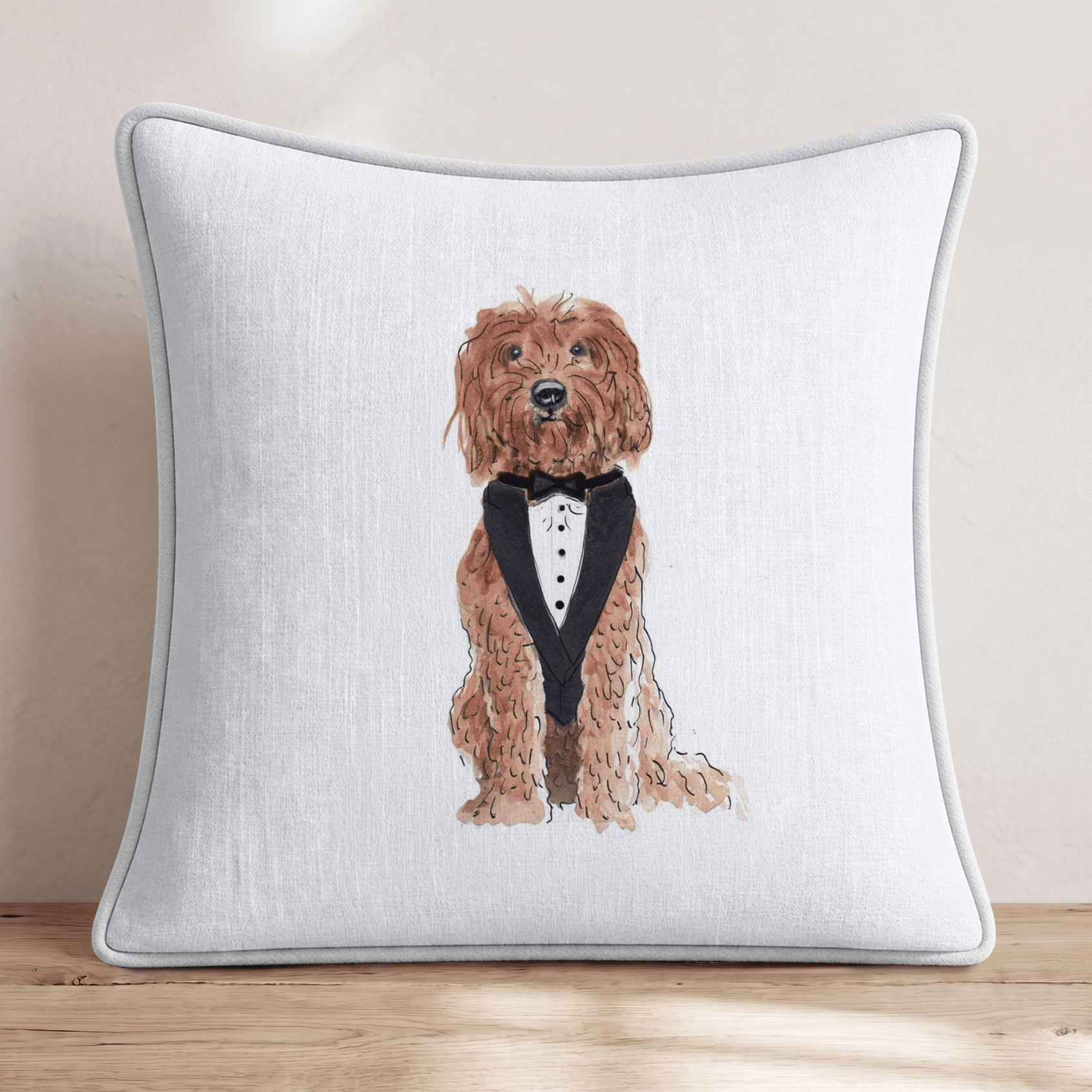 Best Man Goldendoodle Throw Pillow - Hillcroft Home