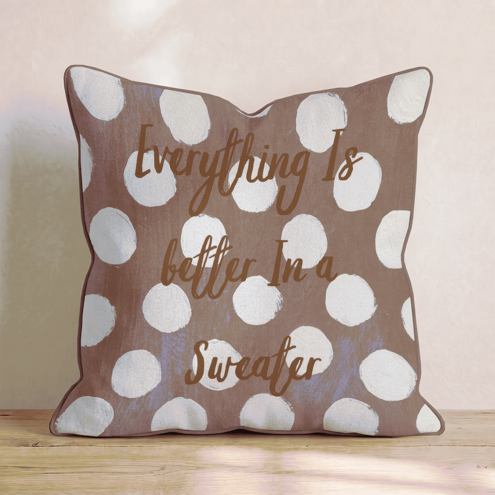Better In A Sweater Throw Pillow - Hillcroft Home