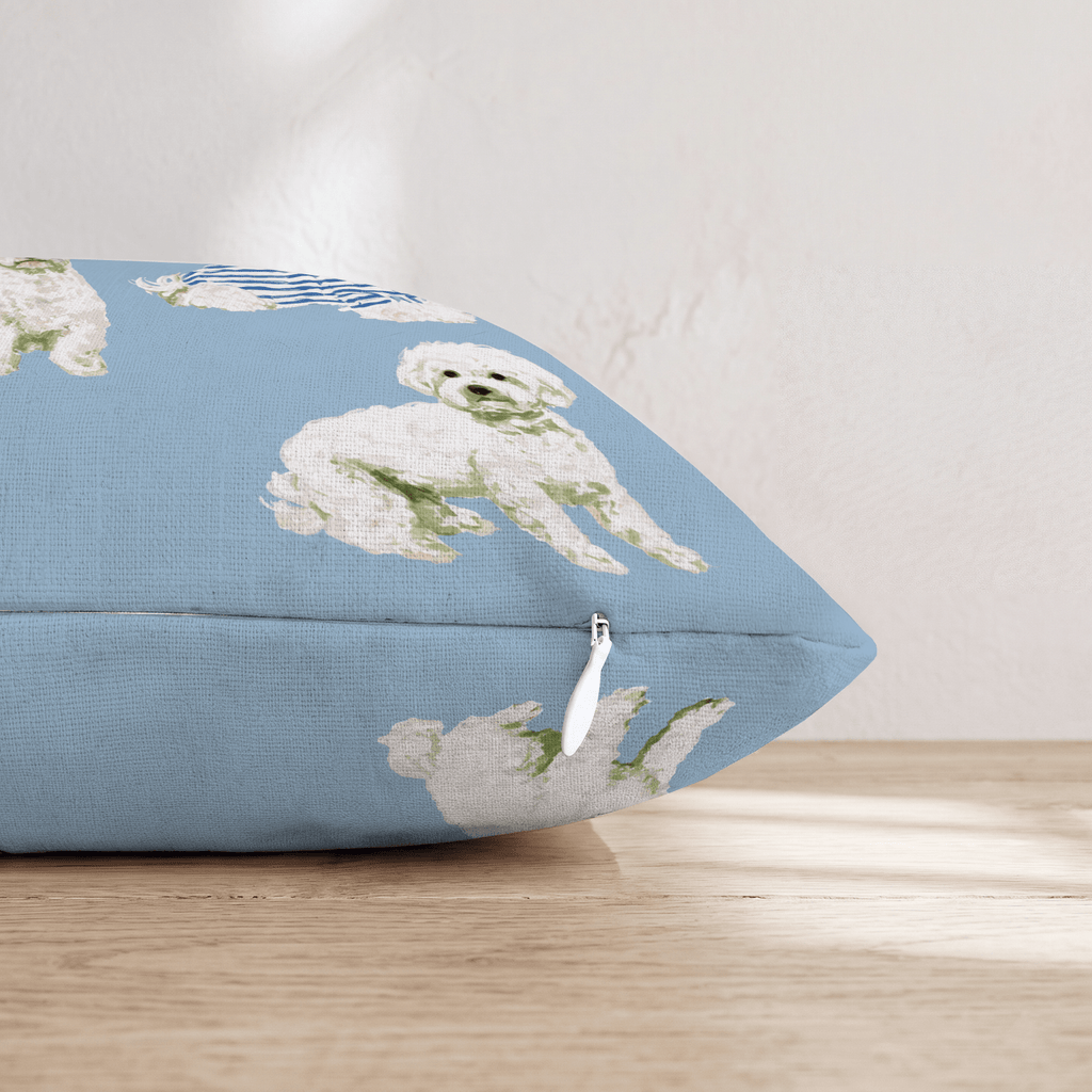 Bichon Buddies Throw Pillow - Hillcroft Home