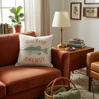 Big Fish Energy Throw Pillow - Hillcroft Home