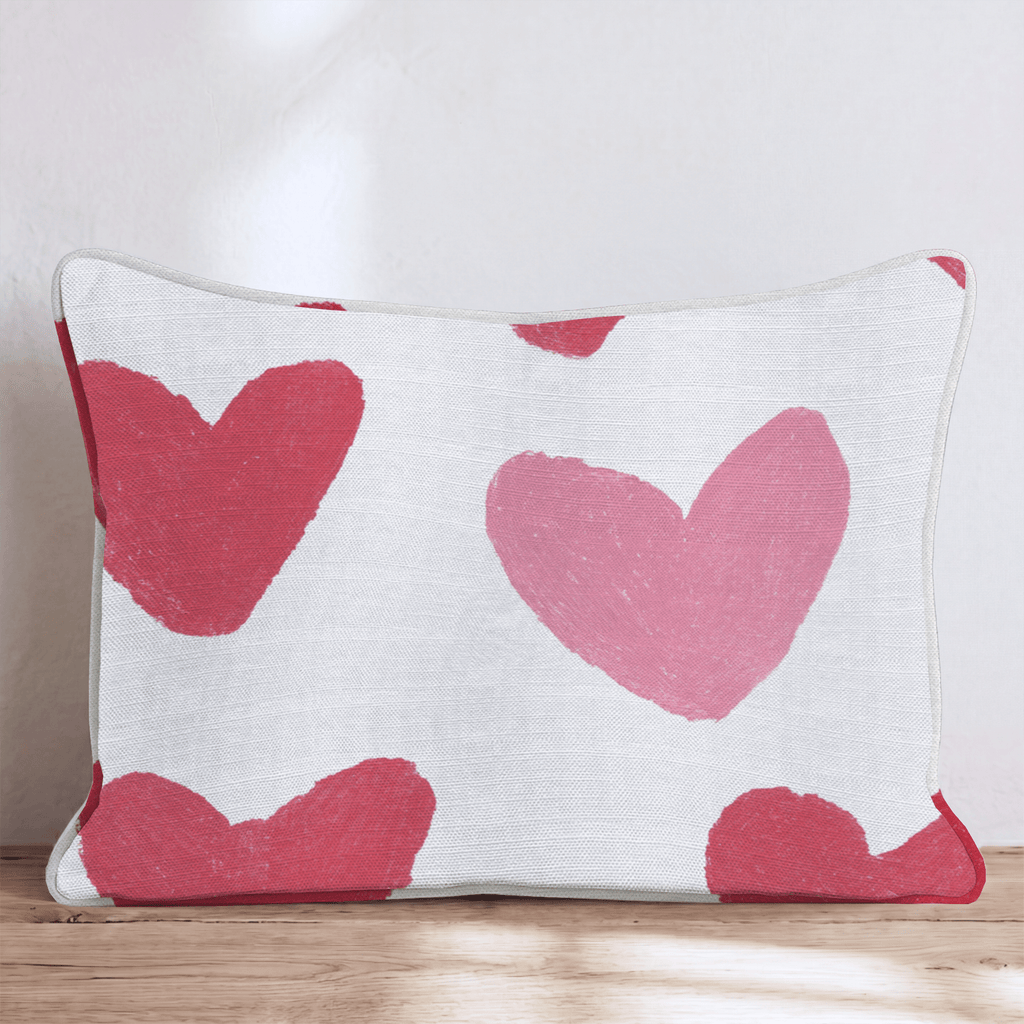 Big Ole Hearts Throw Pillow - Hillcroft Home
