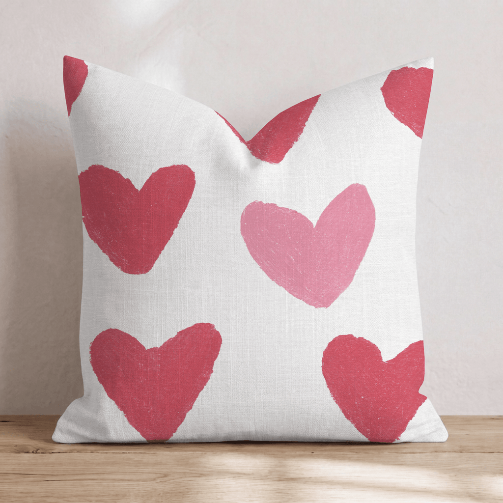 Big Ole Hearts Throw Pillow - Hillcroft Home