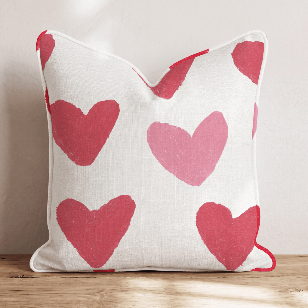 Big Ole Hearts Throw Pillow - Hillcroft Home