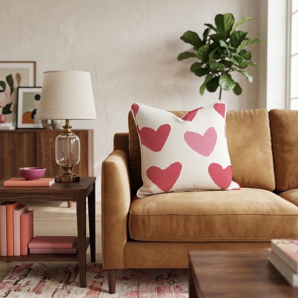 Big Ole Hearts Throw Pillow - Hillcroft Home
