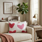 Big Ole Hearts Throw Pillow - Hillcroft Home