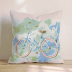 Bike All Over Throw Pillow - Hillcroft Home