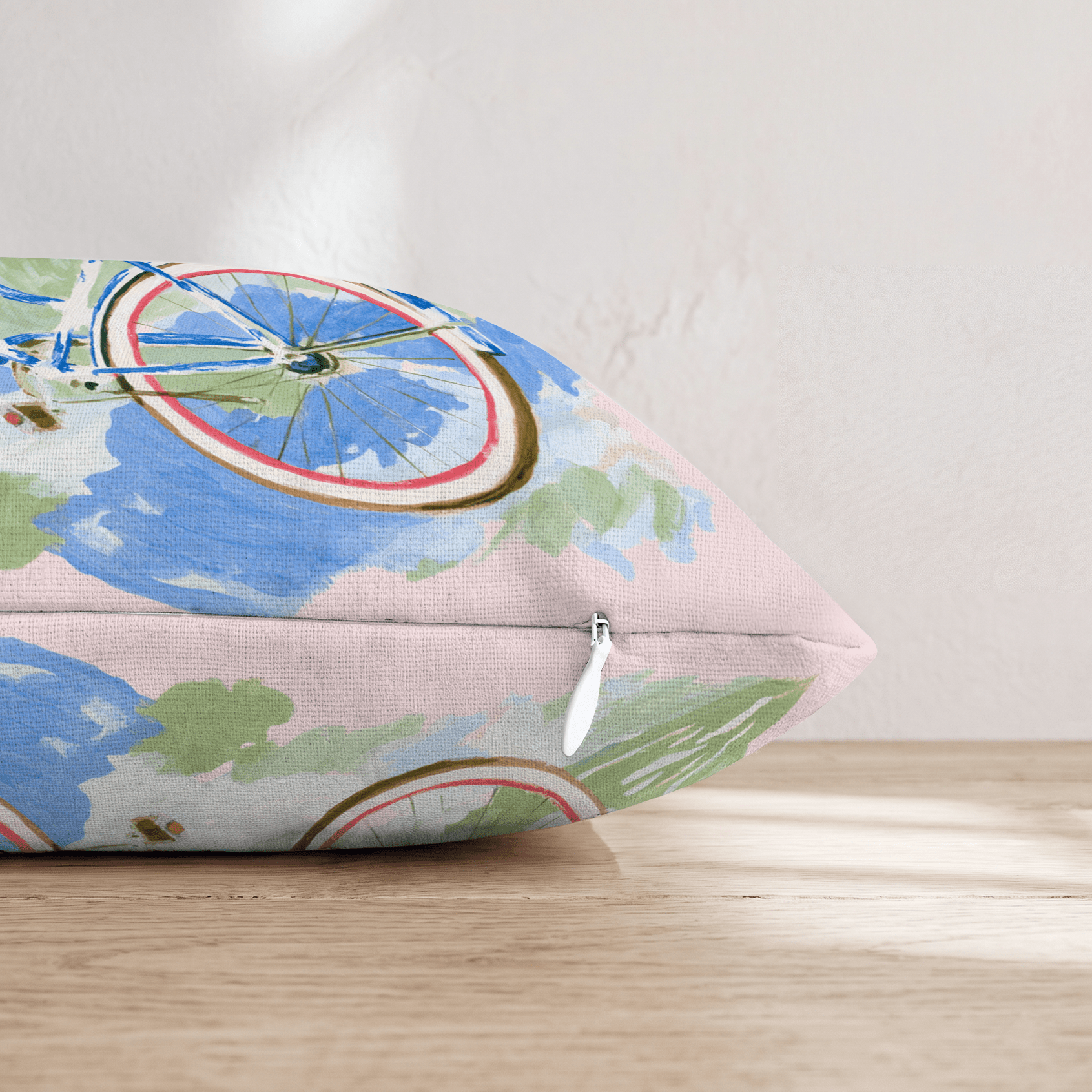 Bike All Over Throw Pillow - Hillcroft Home