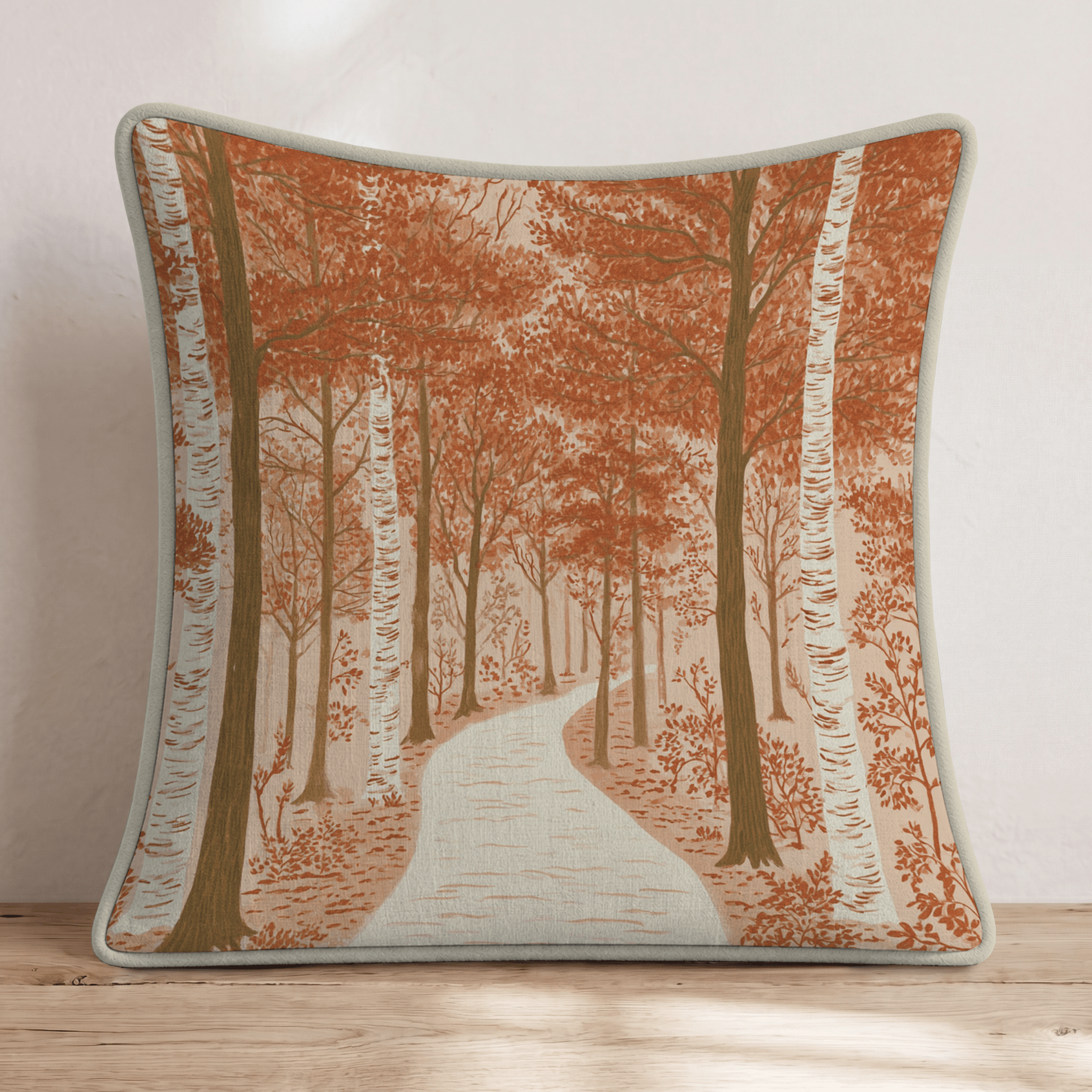 Birch and Burn Throw Pillow - Hillcroft Home