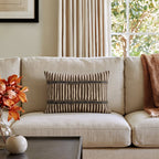 Birchwood Stripe Throw Pillow throw pillow - Hillcroft Home