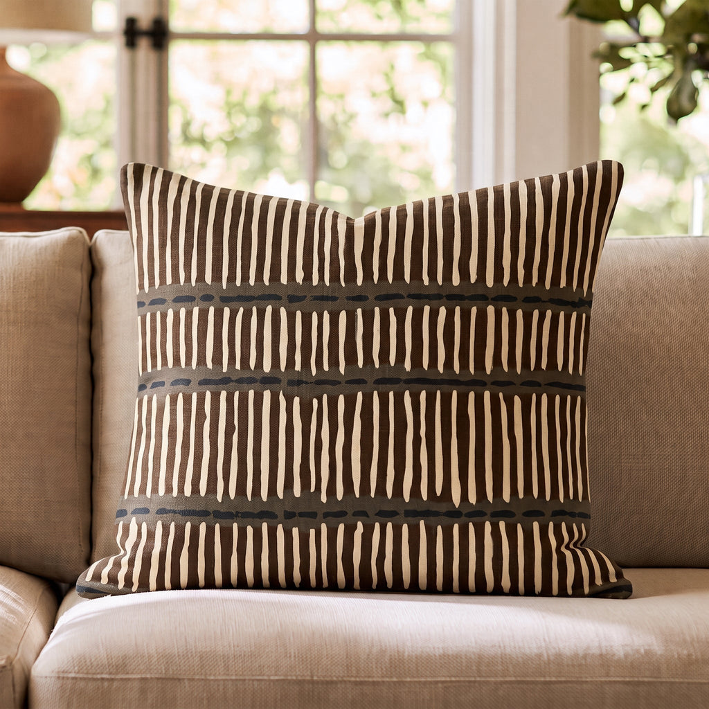 Birchwood Stripe Throw Pillow throw pillow - Hillcroft Home
