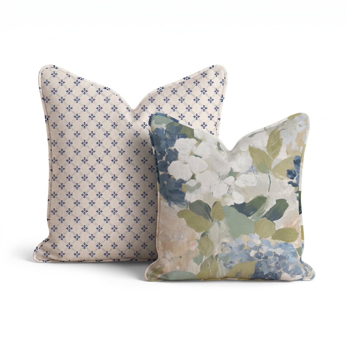 Birdie Floral Duo Throw Pillow Bundle throw pillow - Hillcroft Home