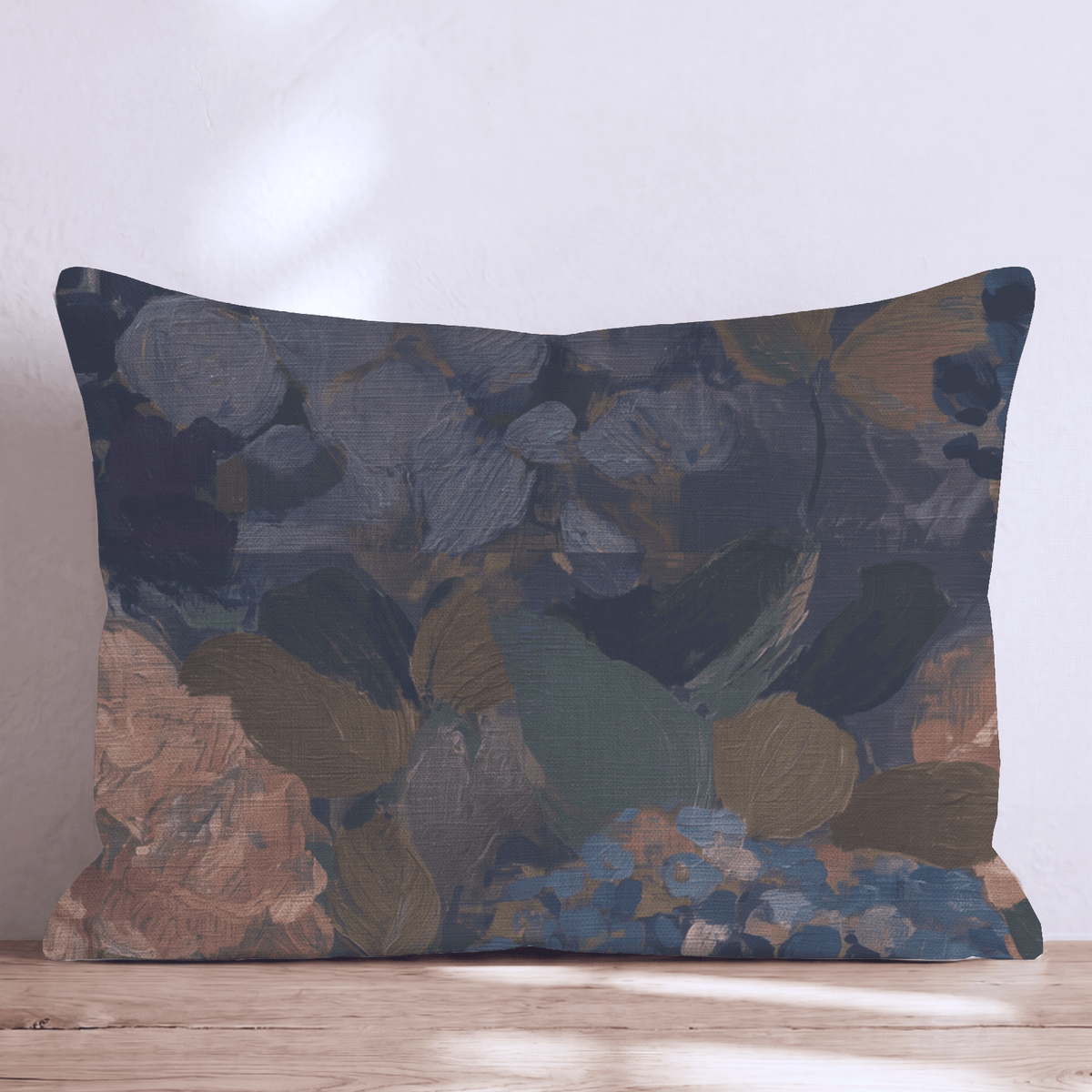 Birdie Floral Ember Throw Pillow throw pillow - Hillcroft Home