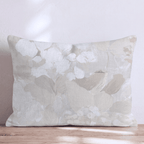 Birdie Floral Porcelain Throw Pillow throw pillow - Hillcroft Home