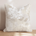 Birdie Floral Porcelain Throw Pillow throw pillow - Hillcroft Home
