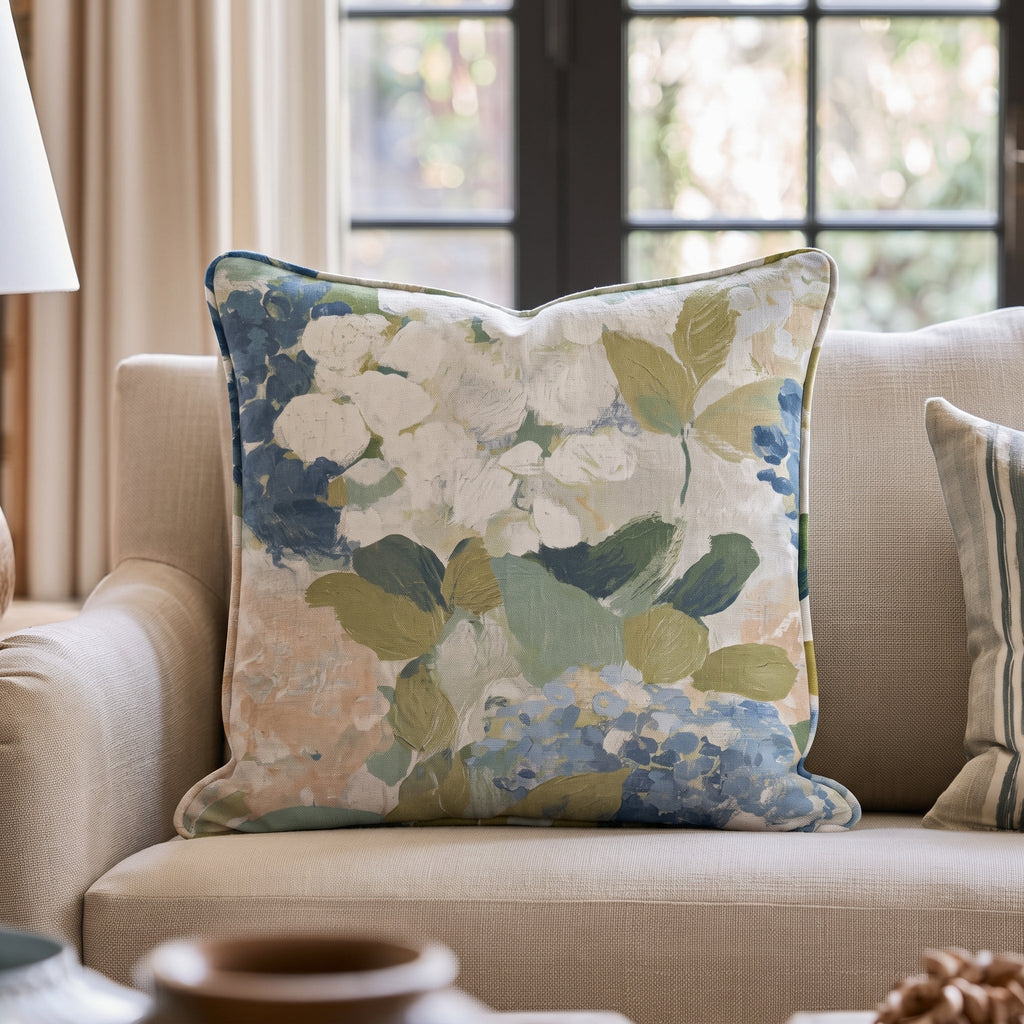 Birdie Floral Throw Pillow throw pillow - Hillcroft Home