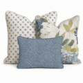 Birdie Floral Trio Throw Pillow Bundle throw pillow - Hillcroft Home