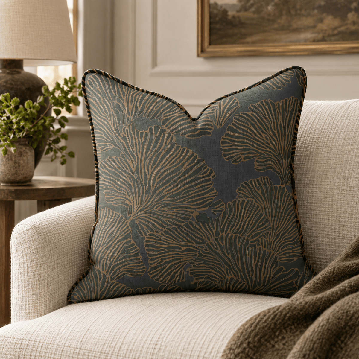 Birdie Mae Moss Throw Pillow throw pillow - Hillcroft Home