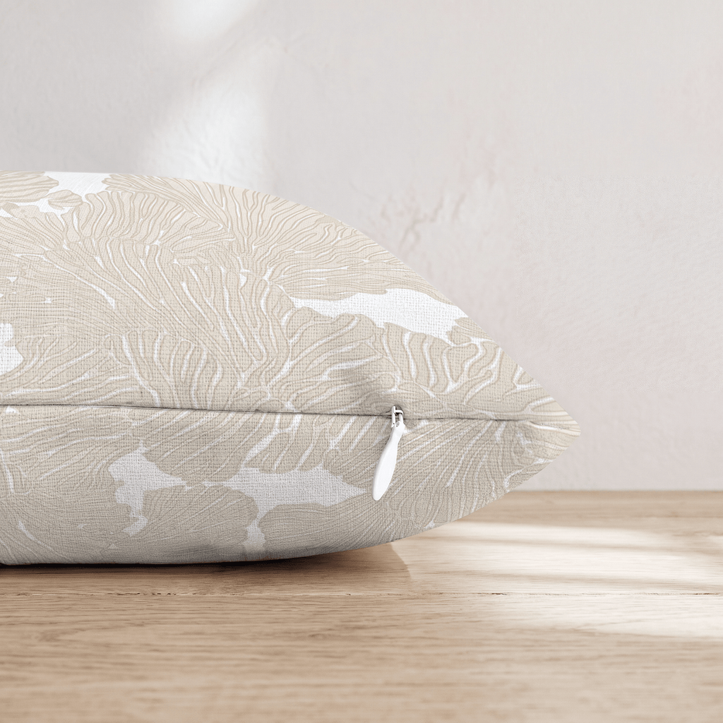 Birdie Mae Vanilla Throw Pillow throw pillow - Hillcroft Home