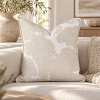 Birdie Mae Vanilla Throw Pillow throw pillow - Hillcroft Home