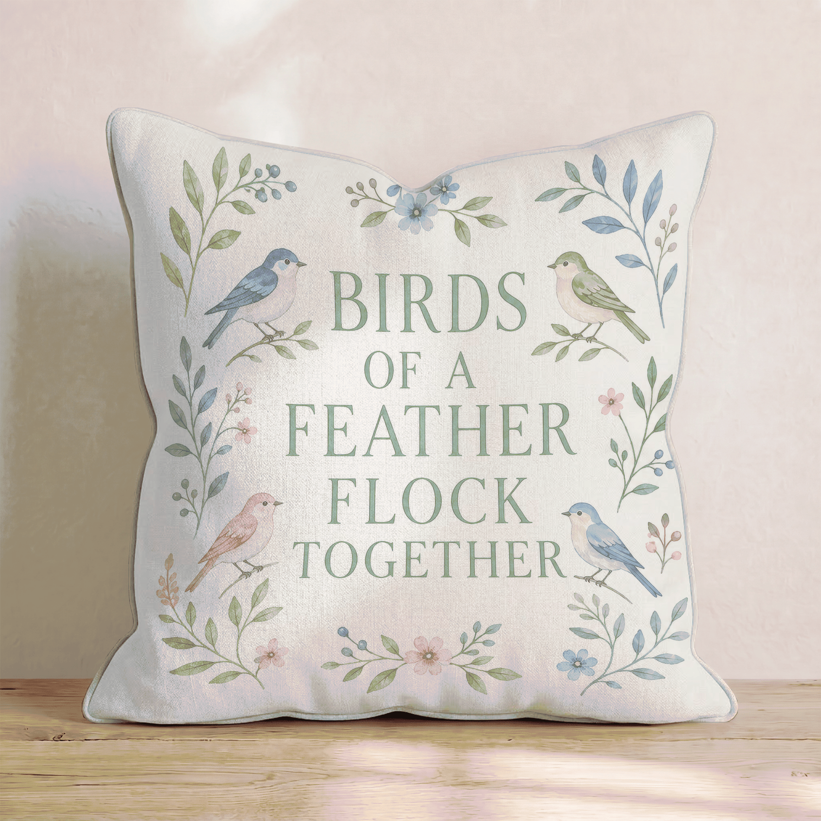 Birds of a Feather Throw Pillow - Hillcroft Home
