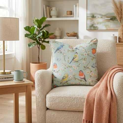 Birds On A Branch Throw Pillow - Hillcroft Home