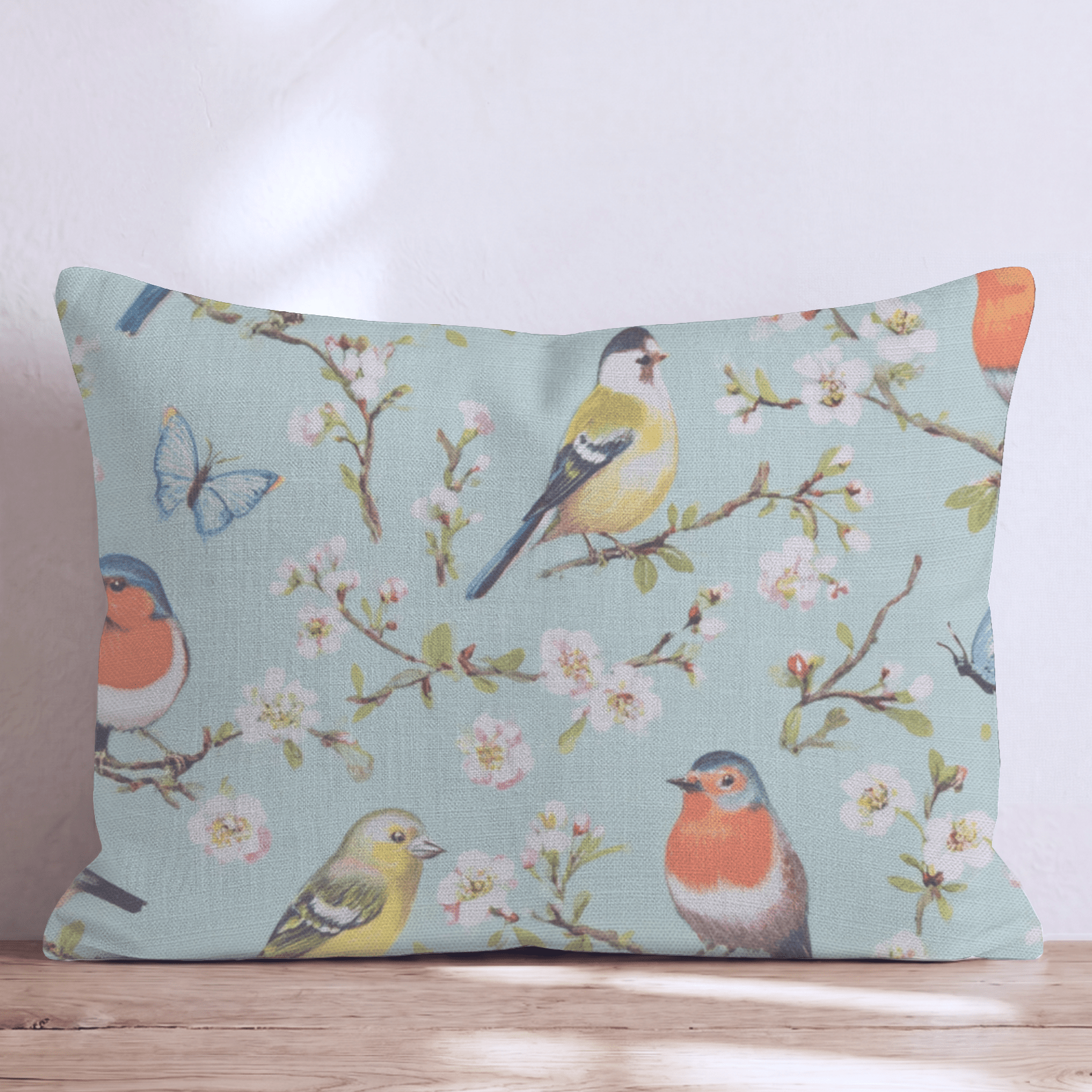 Birds On A Branch Throw Pillow - Hillcroft Home