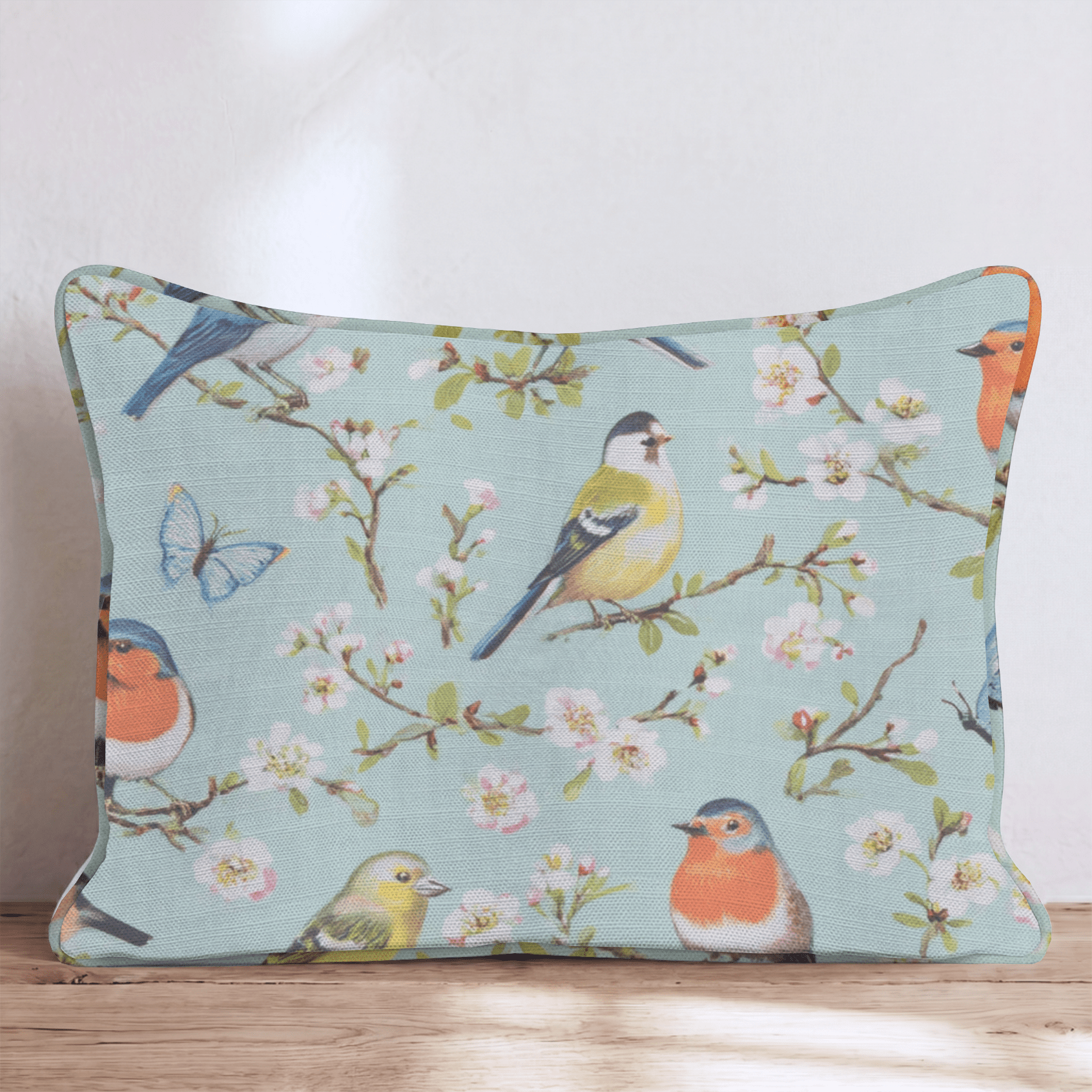 Birds On A Branch Throw Pillow - Hillcroft Home