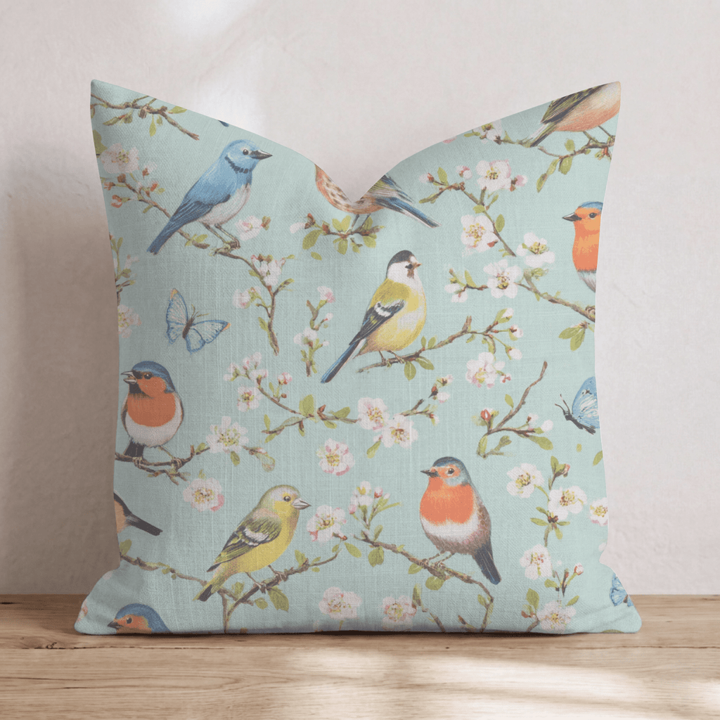 Birds On A Branch Throw Pillow - Hillcroft Home