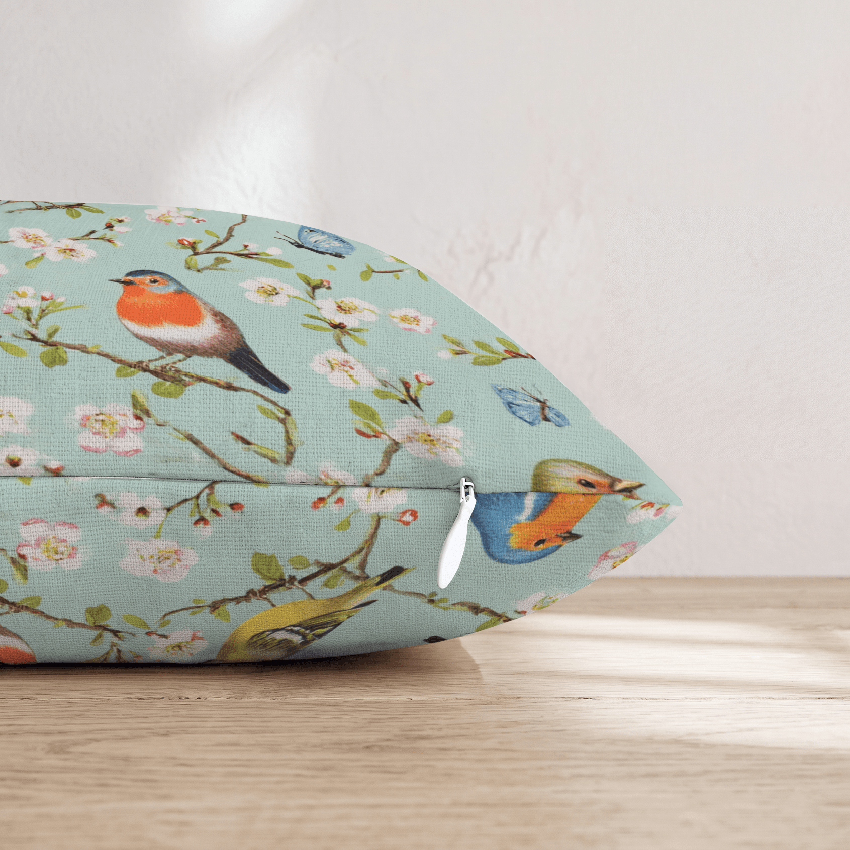 Birds On A Branch Throw Pillow - Hillcroft Home