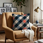Biscuit Grid Throw Pillow - Hillcroft Home
