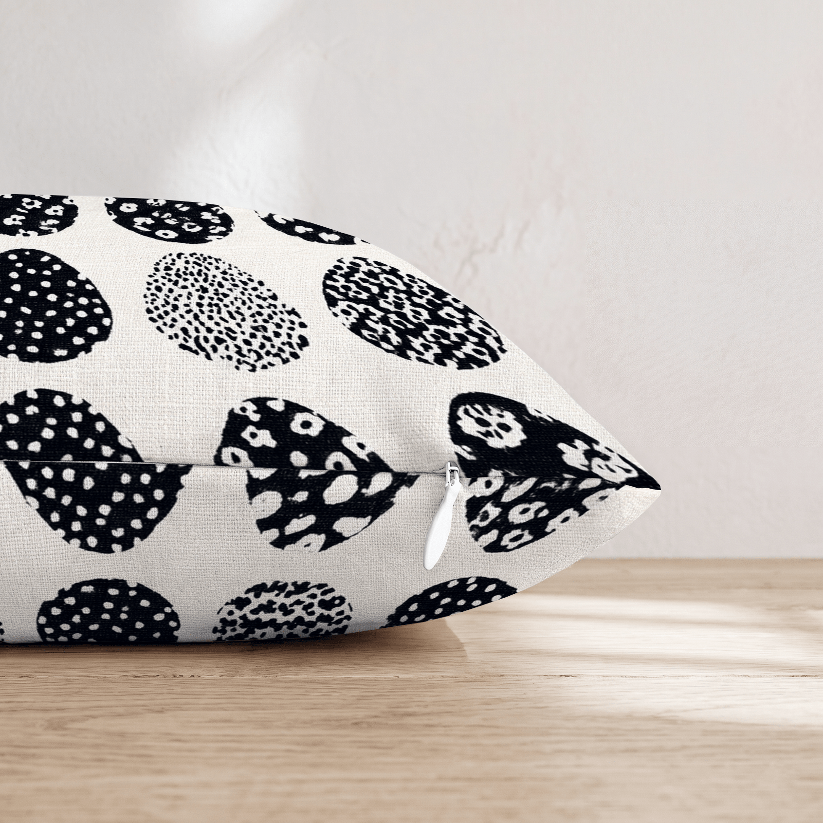 Black and White Eggs Throw Pillow - Hillcroft Home