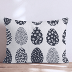 Black and White Eggs Throw Pillow - Hillcroft Home