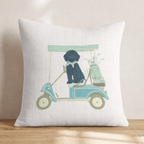 Black Goldendoodle Drive Throw Pillow - Hillcroft Home