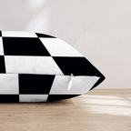 Black White Grand Check Throw Pillow - Hillcroft Home